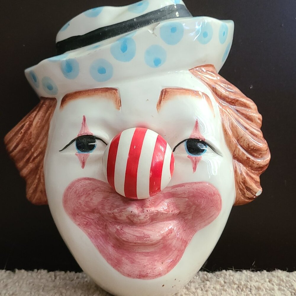 Rare Vintage Musical Clown Head By Ron Gordon Designs Japan Has Chips